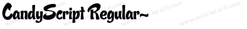 CandyScript Regular字体转换